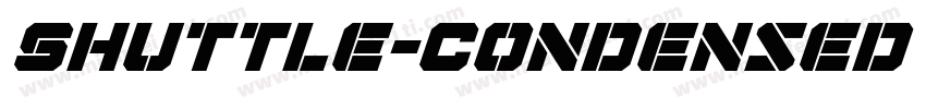 Shuttle-Condensed Italic字体转换